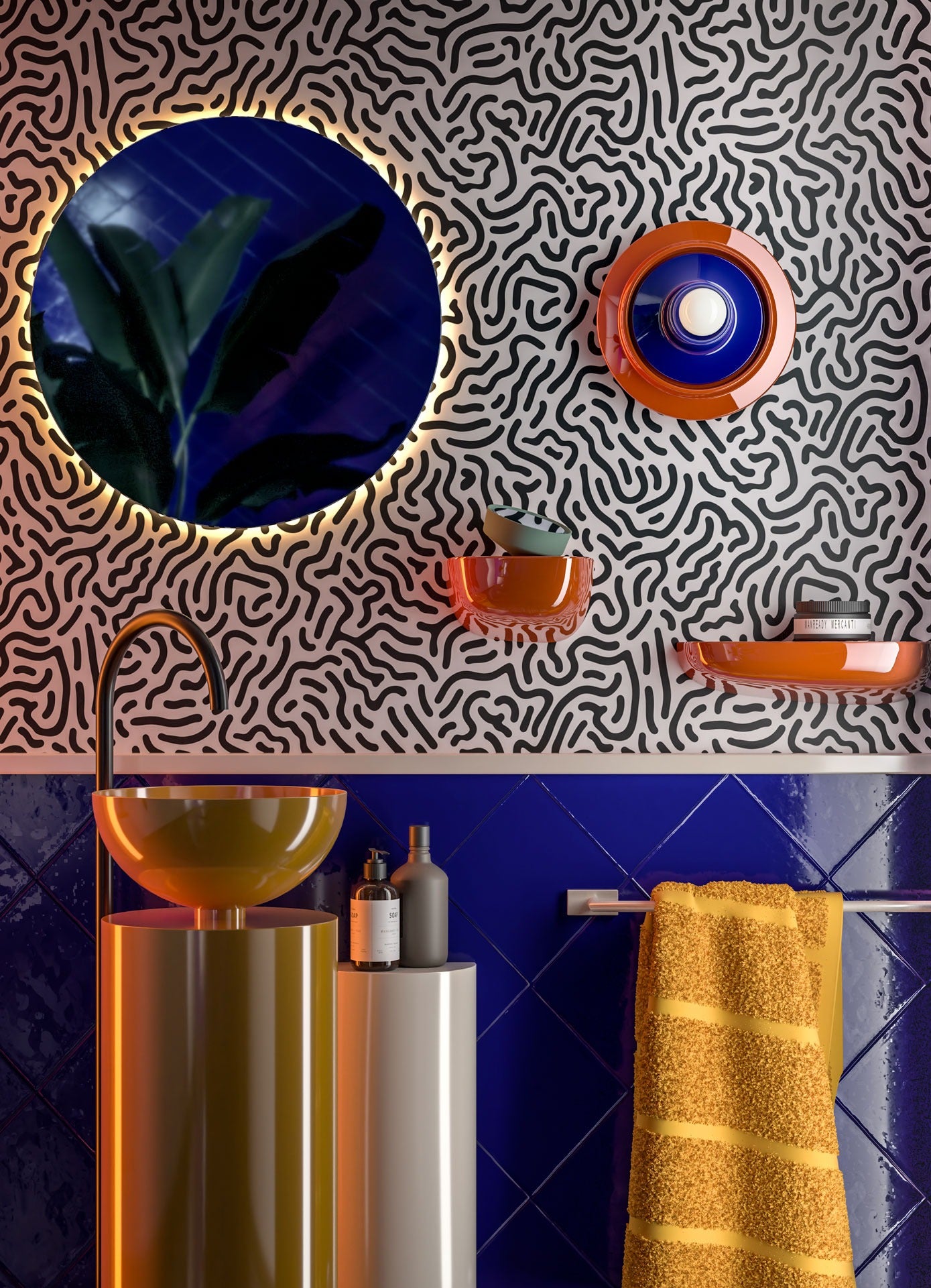 C2775 Voilà Applique da parete design ceramica – Ferroluce