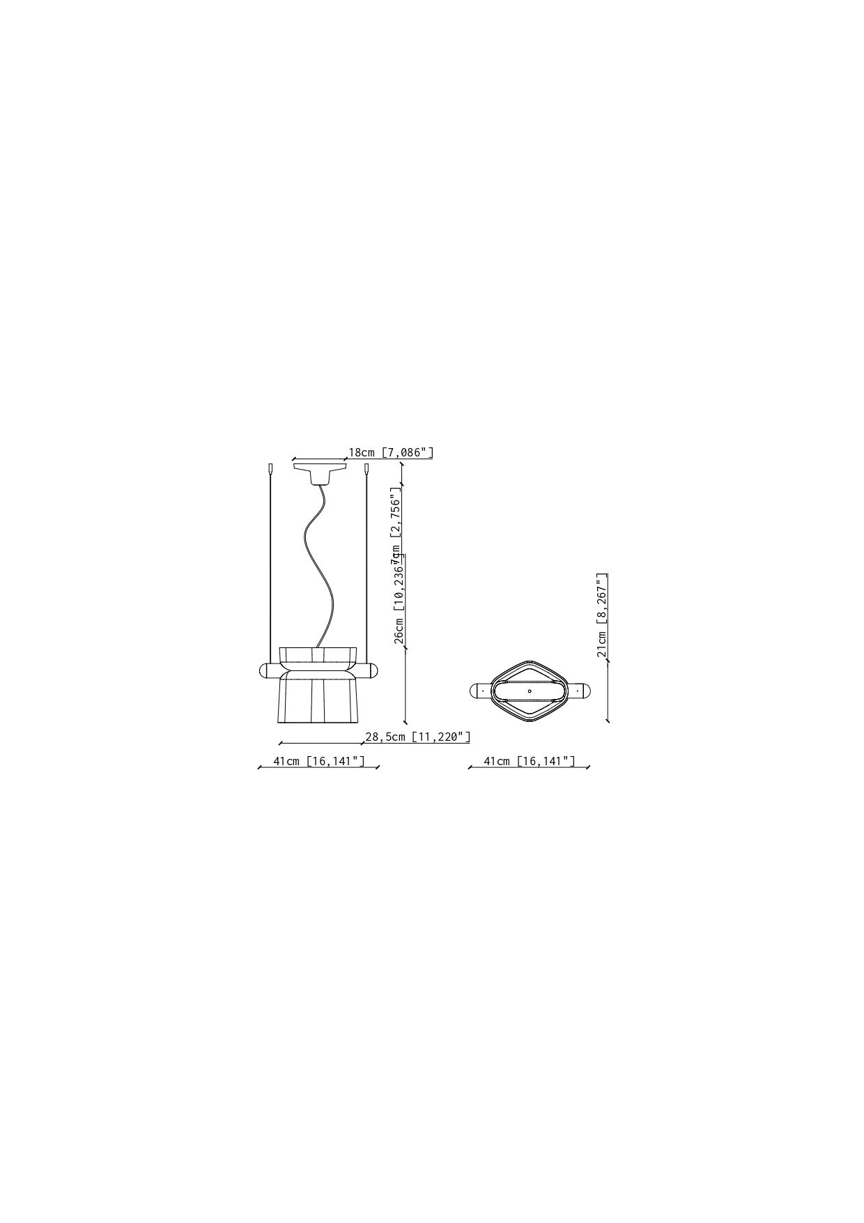 C2791 Yakitori lampada sospensione modulare per bancone e retail – Ferroluce