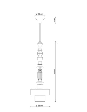 C2532 Lariat Sospensione | Ferroluce