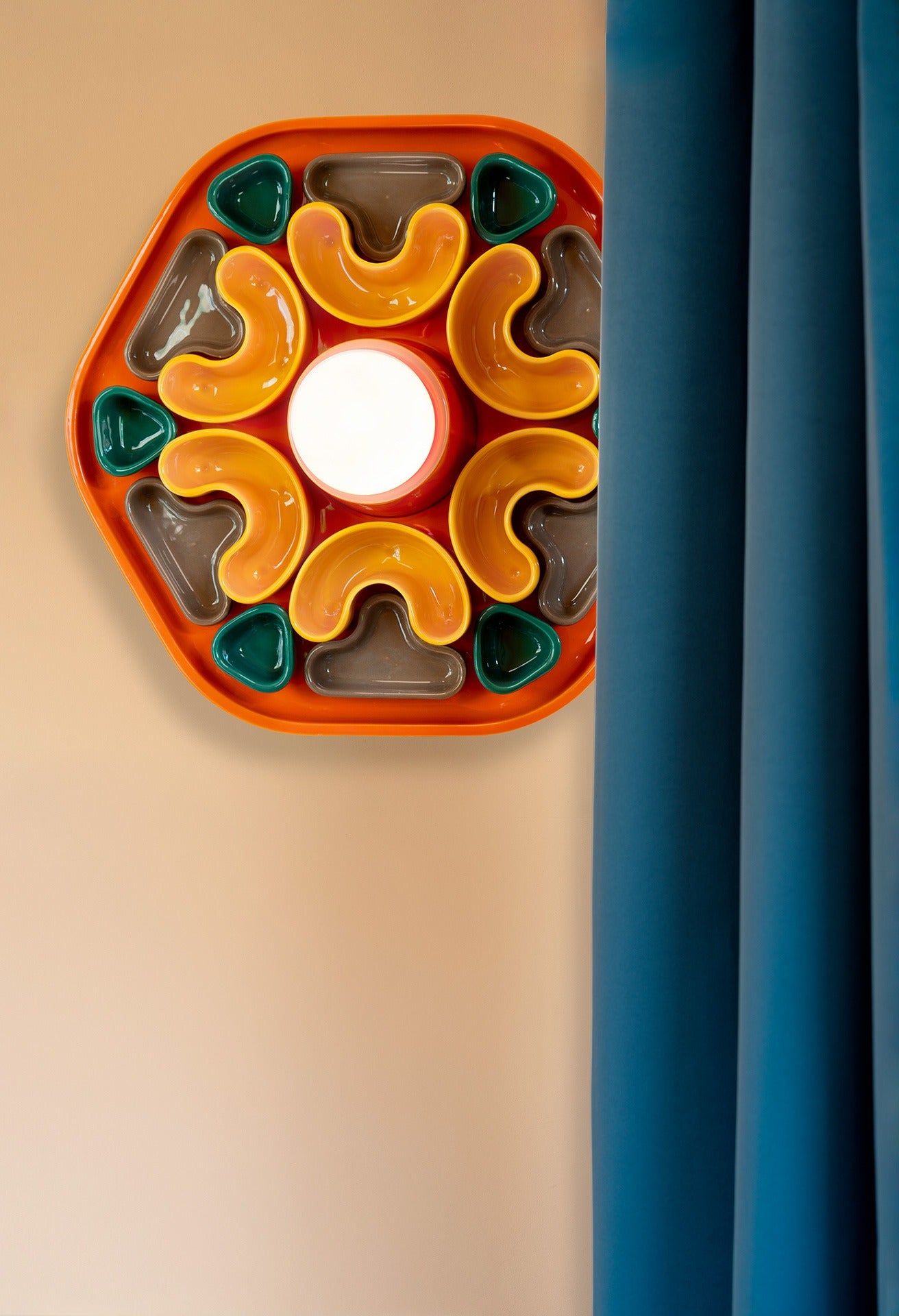 Phytia applique da parete design ceramica caleidoscopica – Ferroluce