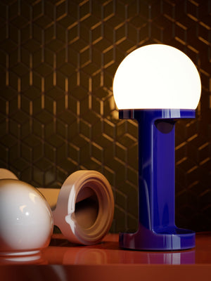 2780 Habea Lampada da tavolo design ceramica e vetro – Ferroluce