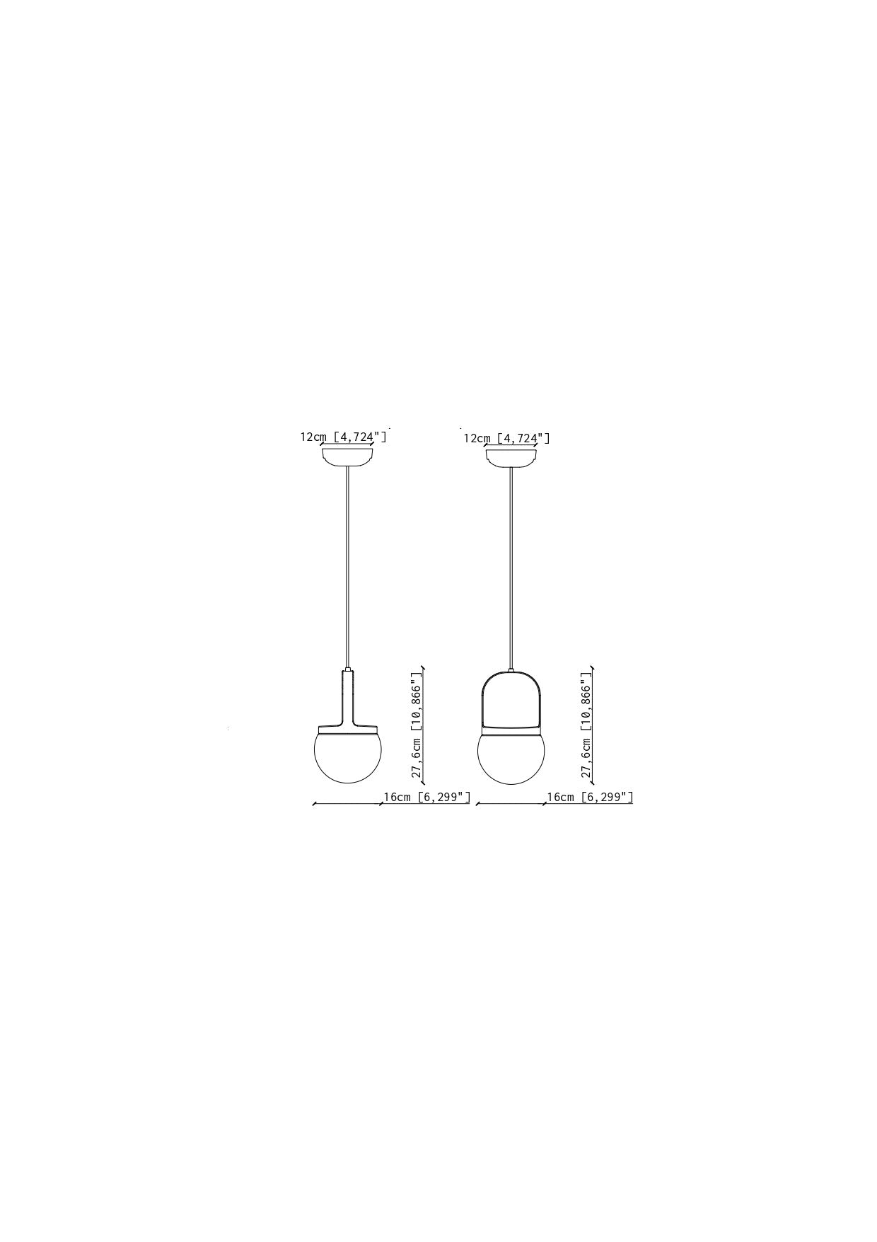 C2781 Habea Lampada sospensione design ceramica vetro – Ferroluce