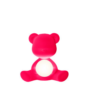 Teddy Girl Velvet - Lampada Ricaricabile in Velluto Qeeboo