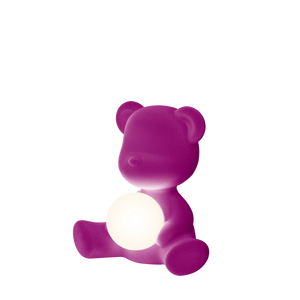 Teddy Girl Velvet - Lampada Ricaricabile in Velluto Qeeboo