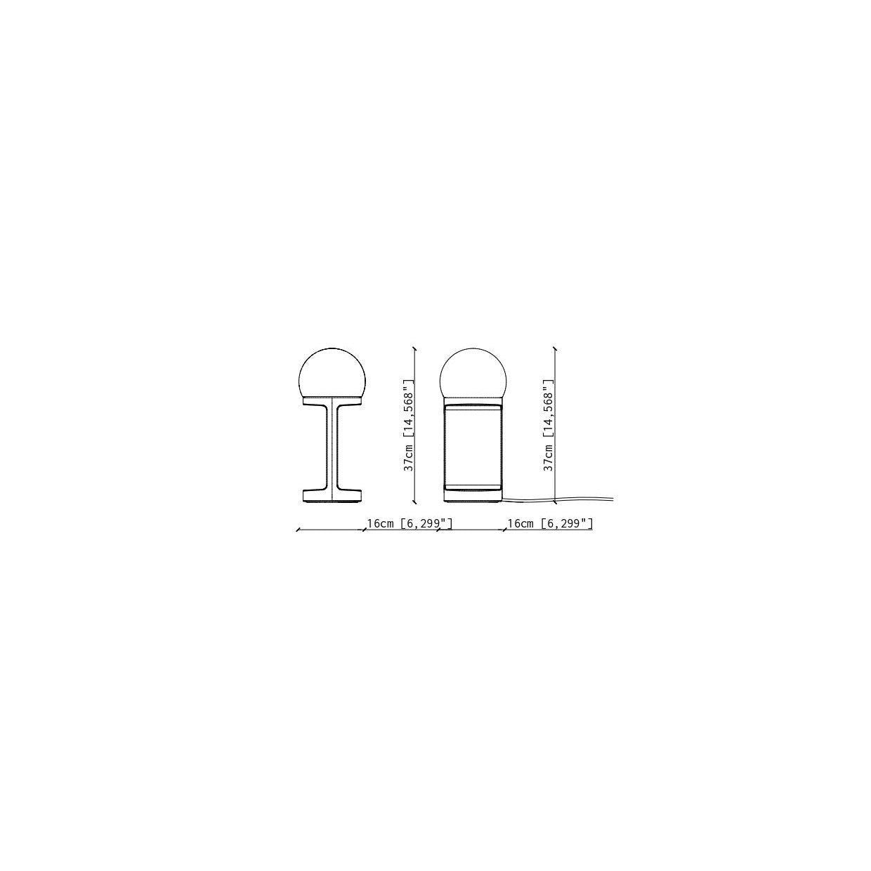 2780 Habea Lampada da tavolo design ceramica e vetro – Ferroluce