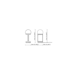 2780 Habea Lampada da tavolo design ceramica e vetro – Ferroluce