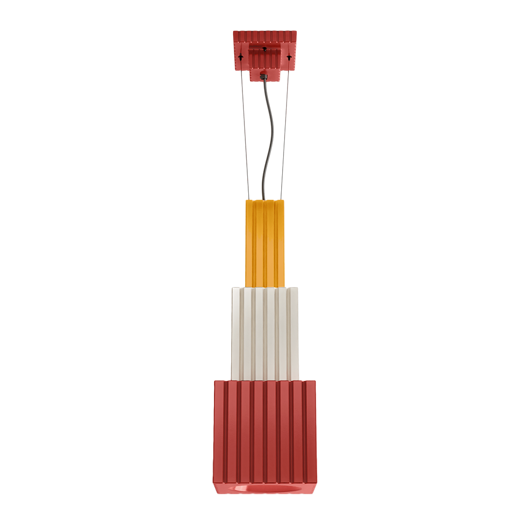 Metra lampada sospensione design ceramica architettonica – Ferroluce
