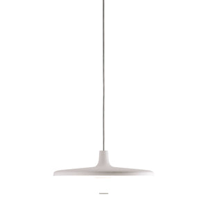 Lampada a sospensione Avro Martinelli Luce, colore bianco, prodotto scontornato.
