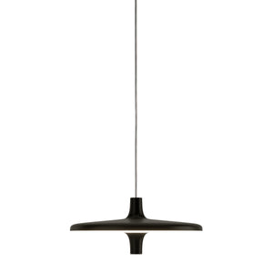 Lampada a sospensione Avro Martinelli Luce, colore nero, prodotto scontornato.
