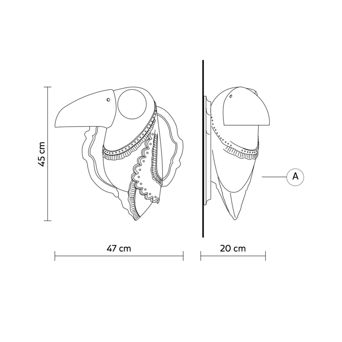 ecletty Cubano applique di ceramica misure
