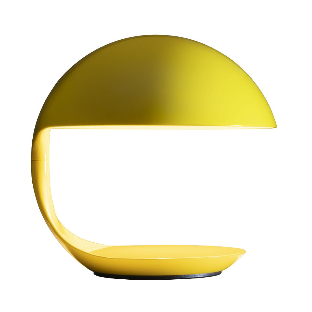 Lampada di design gialla Cobra di Martinelli Luce - prodotto scontornato.