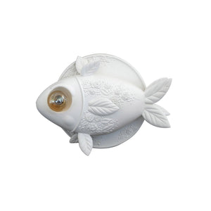 ecletty lampada da parete aprile bianco opaco