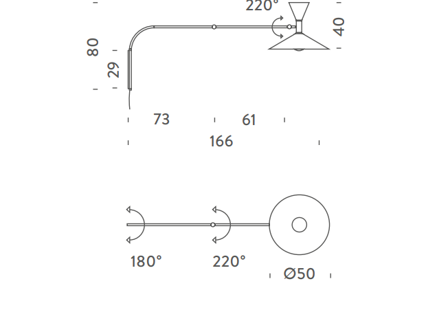 ecletty Lampe de Marseille lampada da parete misure