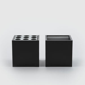 ecletty maiorca portamatite e portafermagli di design colore nero