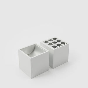 ecletty maiorca portamatite e portafermagli di design colore bianco