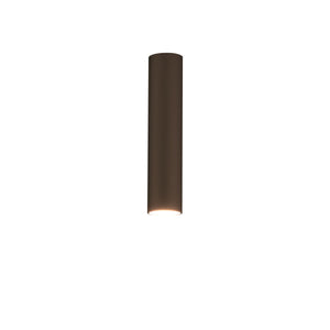 Plafoniera a LED Koko Uno di Martinelli Luce, finitura ottone, con struttura tubolare, su sfondo bianco.