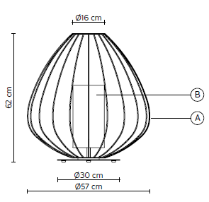Misure della Cell di Karman diametro 57cm.