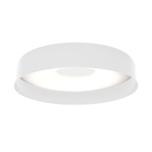 Plafoniera di design Papavero di Martinelli Luce, finitura bianca, dimensione grande, su sfondo neutro, con diffusore in metacrilato.