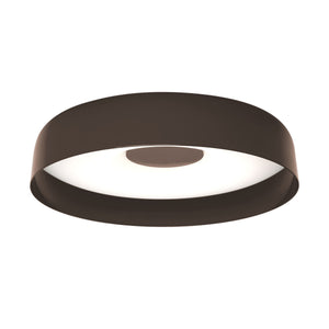 Applique di design Papavero di Martinelli Luce, finitura bronzo, dimensione grande, su sfondo neutro, con diffusore in metacrilato.