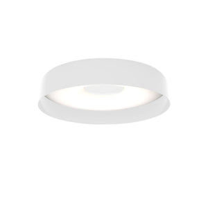 Plafoniera di design Papavero di Martinelli Luce, finitura bianca, dimensione media, su sfondo neutro, con diffusore in metacrilato.