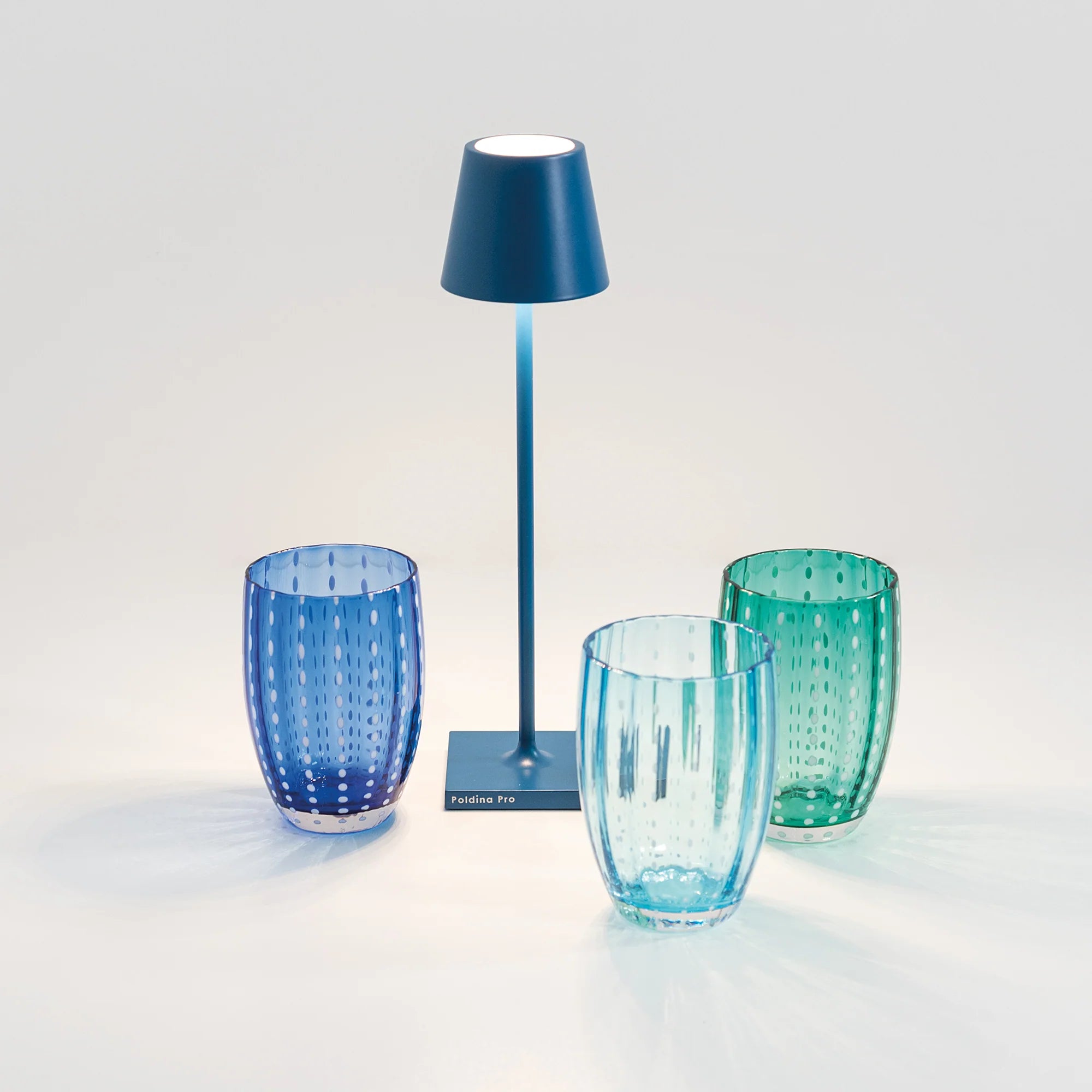 ecletty lampada da tavolo poldina micro blu capri