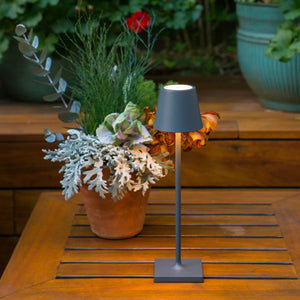 ecletty lampada da tavolo poldina micro grigio scuro