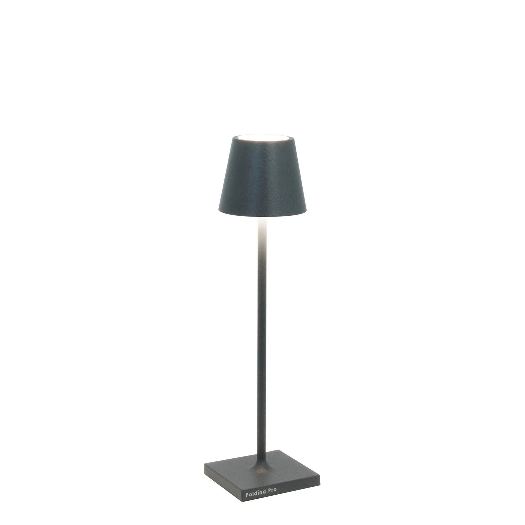 ecletty lampada da tavolo poldina micro grigio scuro