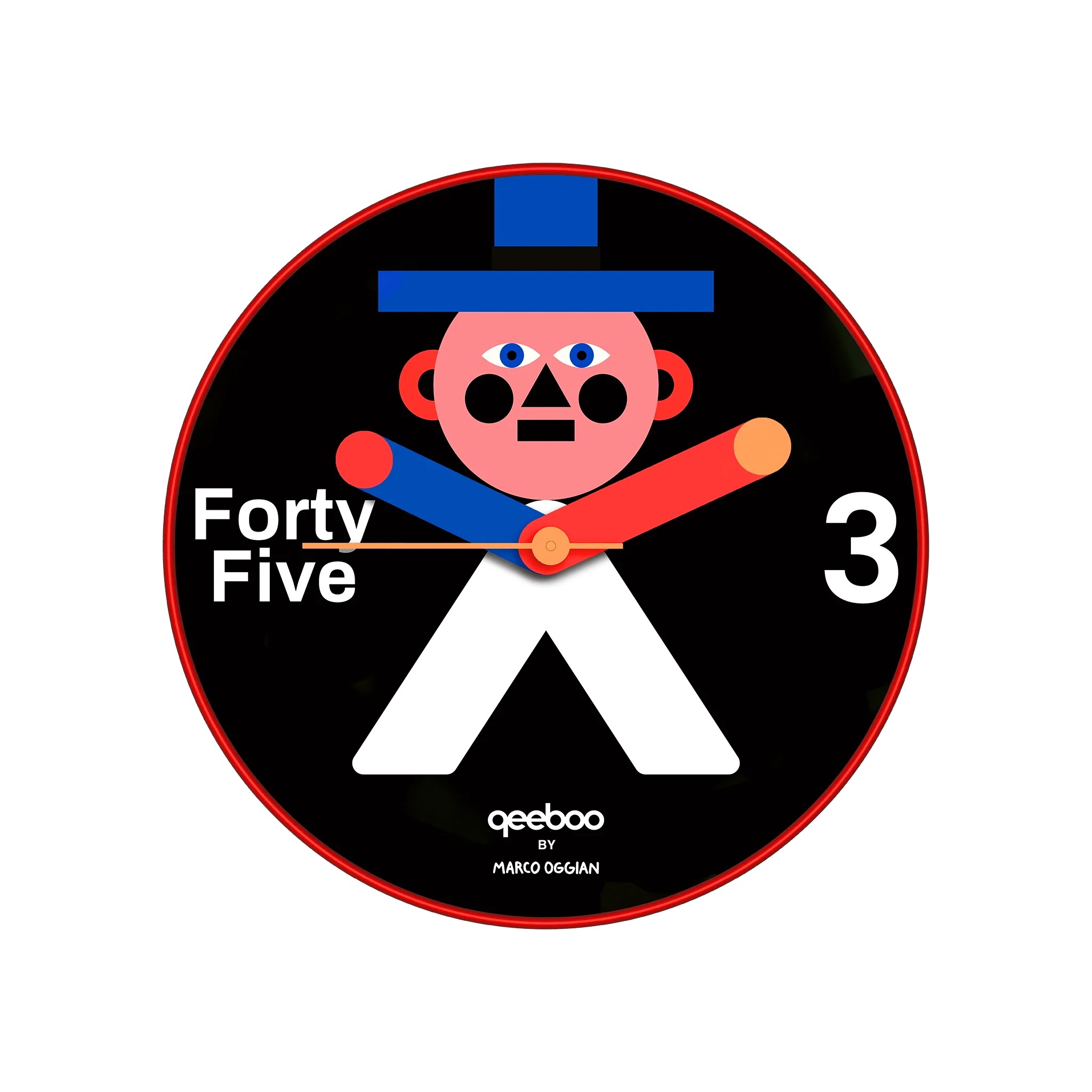 Orologio da parete Mr. Wally Qeeboo