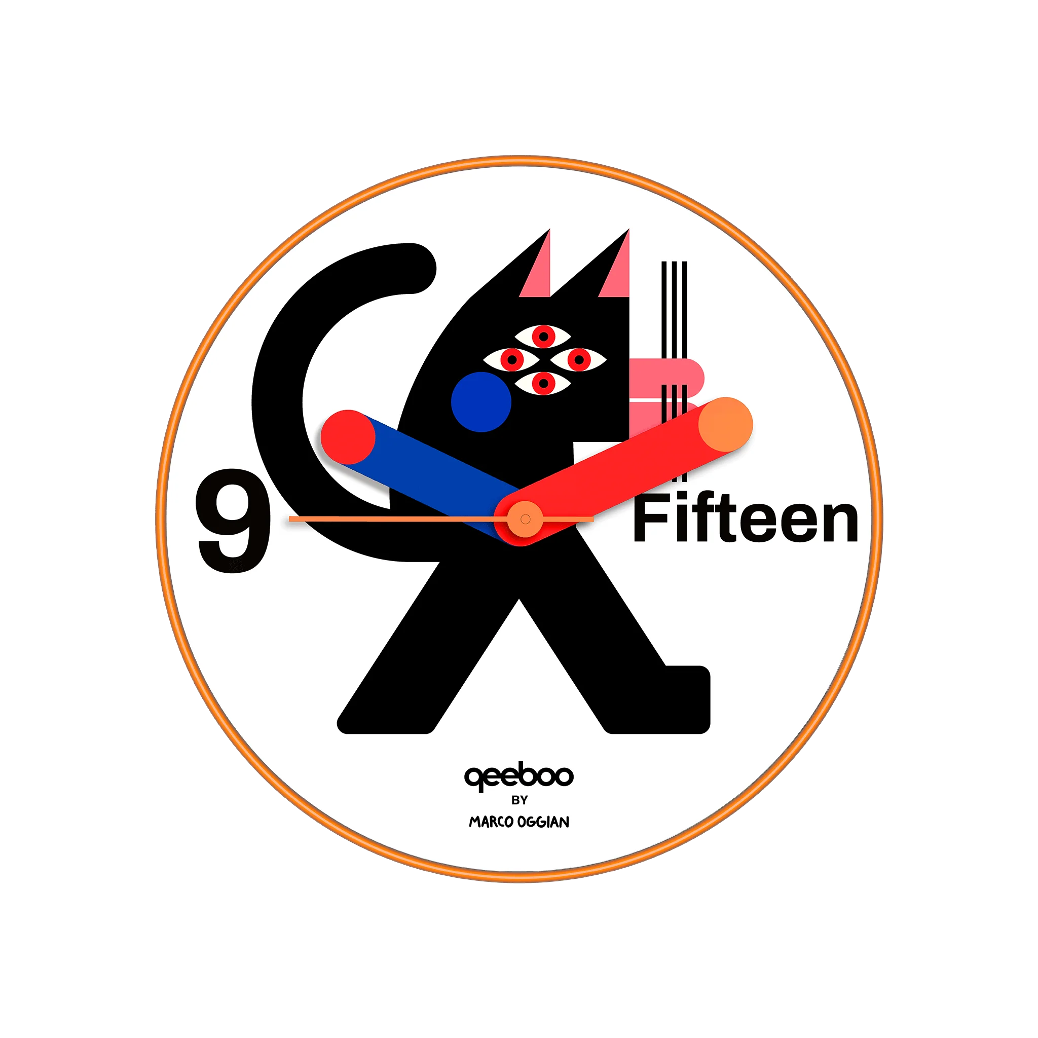 Orologio da Parete Black Cat