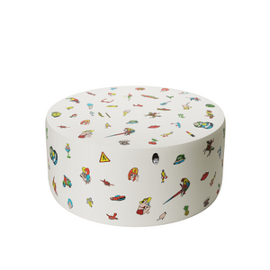Pouf Qeeboo x Fiorucci — Pouf di Design Pattern Toys S M L