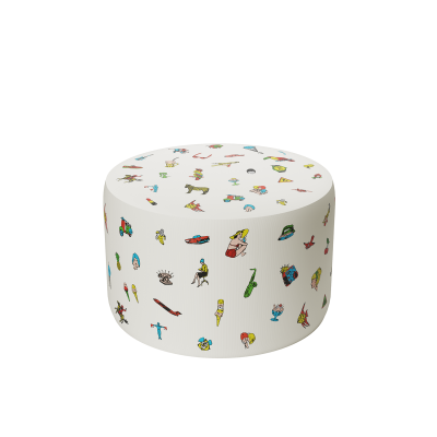 Pouf Qeeboo x Fiorucci — Pouf di Design Pattern Toys S M L