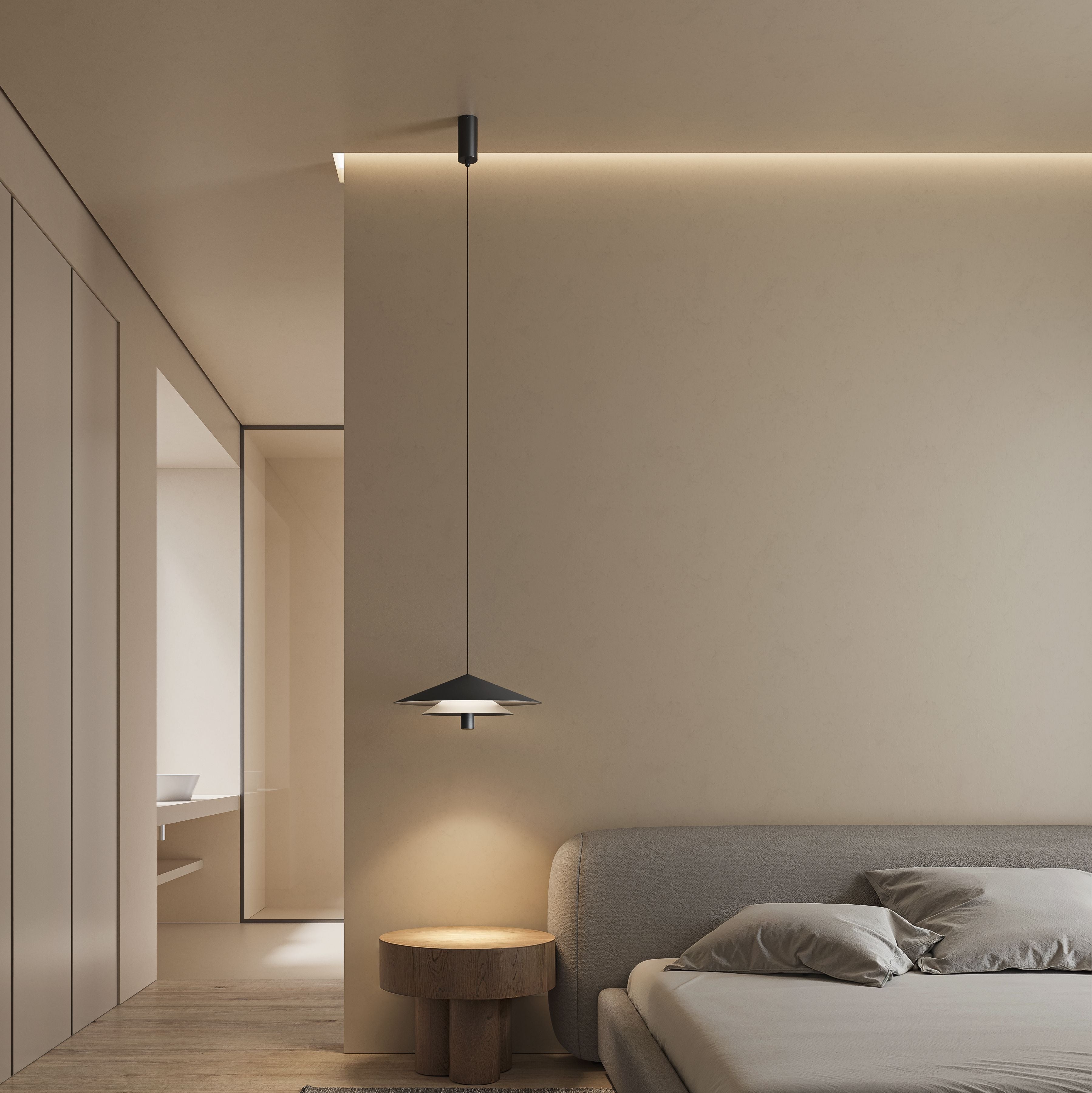 Lampada a sospensione novità Karman 2025, diffusore nero