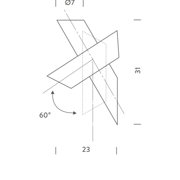 ecletty Tubes Large parete misure