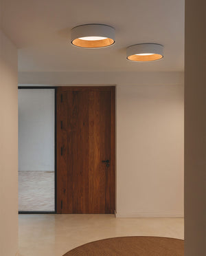 Vibia Duo 4870 / 4872 | Plafoniera di Design in Legno e Metallo