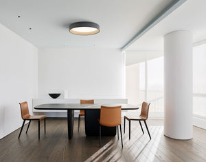 Vibia Duo 4870 / 4872 | Plafoniera di Design in Legno e Metallo