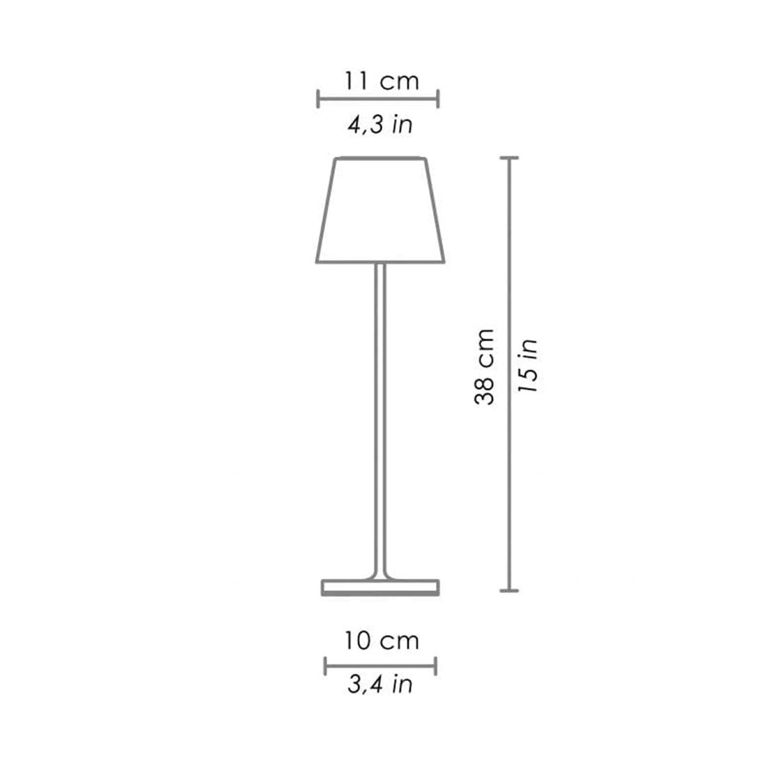ecletty lampada da tavolo poldina pro