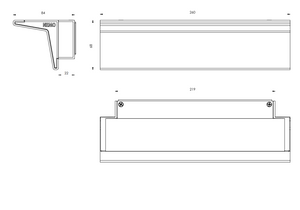 ecletty Zena IP44 lampada da parete misure